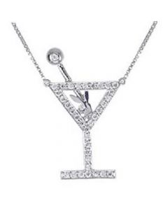 MARTINI GLASS PENDANT Playboy Necklace