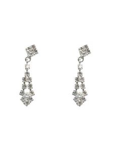 Sterling Silver Bonded Crystal Earrings