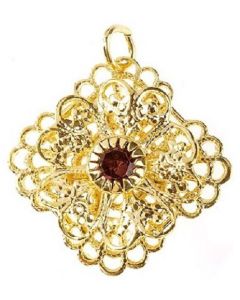 14K Gold Bonded Estate Amethyst Pendant