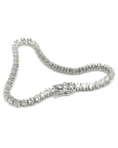 8.6 TCW 18K Gold filled SS Tennis Bracelet
