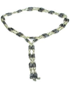 Magnetic Natural Green Pearl 36in Necklace