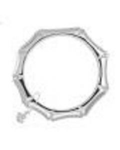 Roca Wear Silver Plated Bamboo Style CZ bracelet