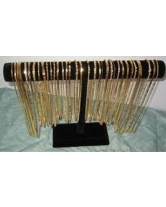 Lot of 108 Gold plated chains Various size