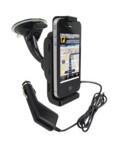 IPHONE(R) GPS CAR KIT & POWERED MOUNT WITH BLUETOOTH(R)