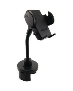 CUP HOLDER MOUNT WITH FLEXIBLE GOOSENECK SHAFT & MEGA GRIP SMARTPHONE HOLDER