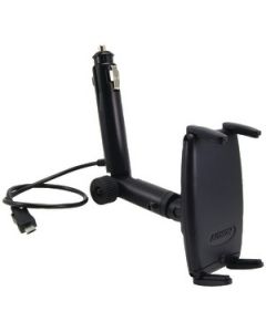LIGHTER SOCKET MOUNT WITH MICRO USB POWER CORD & ARKON(R) SLIM-GRIP(TM) UNIVERSAL CELLULAR PHONE HOLDER