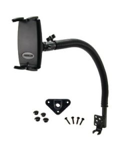 15" FLEXIBLE STEEL GOOSENECK SEAT BOLT/FLOOR MOUNT WITH ARKON(R) SLIM-GRIP(TM) UNIVERSAL CELLULAR PHONE HOLDER