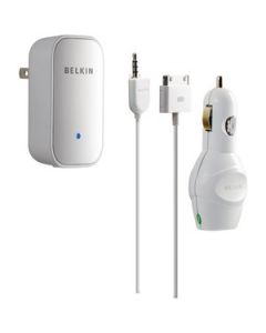 IPOD® CHARGING KIT WITH IPOD SHUFFLE® CABLE (WHITE)