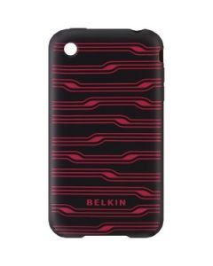 IPHONE® 3G/3GS SILICONE SLEEVE (BLACK/RED)
