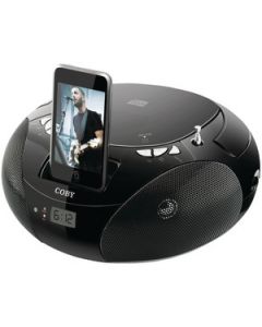 PORTABLE CD PLAYER WITH AM/FM RADIO & IPOD® DOCK