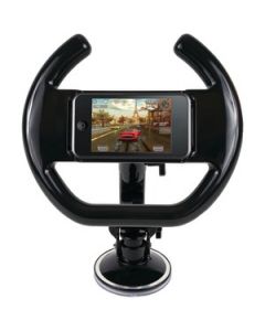 STEERING WHEEL WITH STAND & SUCTION CUP FOR IPHONE®/IPOD TOUCH®