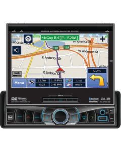 7" IN-DASH NAVIGATION TOUCHSCREEN MONITOR WITH DVD & BLUETOOTH®