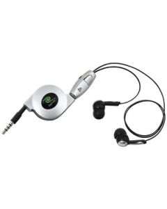 IPHONE® RETRACTABLE DUAL EARBUD & MICROPHONE HEADSET