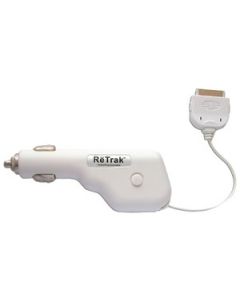 RETRACTABLE CAR CHARGER (WHITE)
