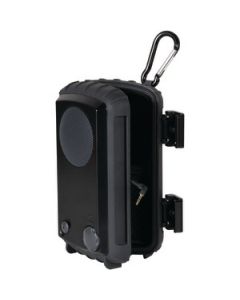 RUGGED WATERPROOF IPOD®/IPHONE® CASE WITH BUILT-IN SPEAKER (BLACK)