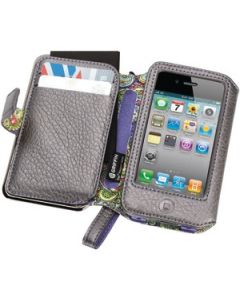 IPHONE® 4 ELAN PLATINUM LEATHER PASSPORT WALLET