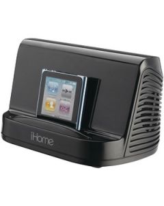 IPAD(TM)/IPOD(R)/MP3 PLAYER PORTABLE STEREO SPEAKER SYSTEM (BLACK)