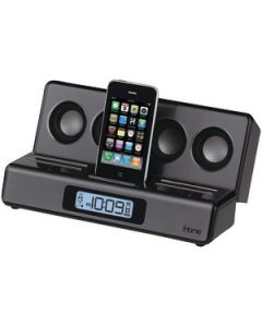 IPHONE®/IPOD® PORTABLE TRAVEL ALARM CLOCK