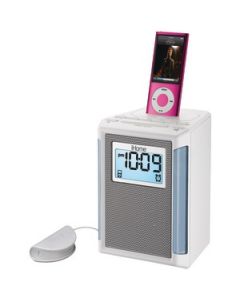 IPOD®/IPHONE® CLOCK RADIO (WHITE)