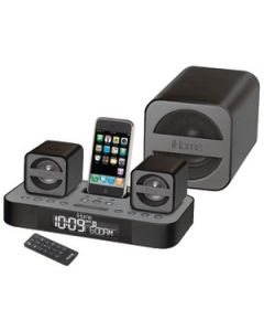 IPOD®/IPHONE® 2.1 MICRO SYSTEM WITH DUAL ALARM CLOCK RADIO