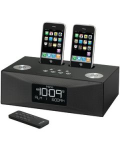 IPOD®/IPHONE® DUAL ALARM CLOCK RADIO