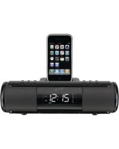 PORTABLE SPEAKER WITH CLOCK & IPOD(R) DOCK