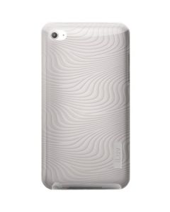 IPOD TOUCH® 4G FLEXI-METALLIC TPU CASE WITH 3D PATTERN (WHITE)