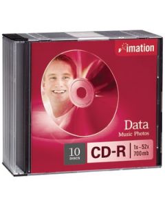 52X CD-RS (10 PK; SLIM JEWEL CASE)