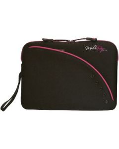 SLIPSUIT ULTRA-PORTABLE NETBOOK SLEEVES (BLACK & PINK; FITS 8.9" SCREENS)