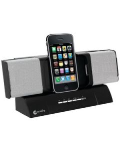 DUAL DOCK STEREO SPEAKERS & CHARGER FOR IPHONE®/IPOD®