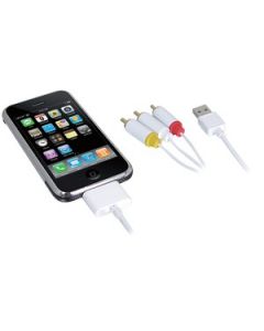A/V CABLE FOR IPOD® & IPHONE®