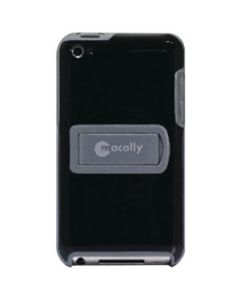 IPOD TOUCH® 4G SNAP-ON CASE WITH STAND & STICKY SWIPE (BLACK/GREY)