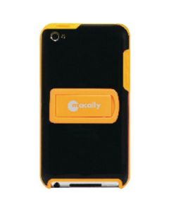 IPOD TOUCH® 4G SNAP-ON CASE WITH STAND & STICKY SWIPE (BLACK/YELLOW)