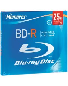 BLU-RAY DISCS™ (4X WRITE ONCE BD-R; SINGLE WITH JEWEL CASE)