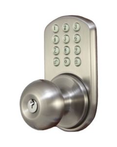 TOUCHPAD ELECTRONIC DOOR KNOB (SATIN NICKEL)