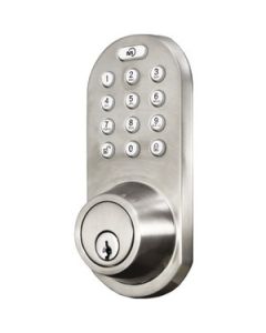 3-IN-1 REMOTE CONTROL & TOUCHPAD DEAD BOLT (SATIN NICKEL)