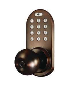 3-IN-1 REMOTE CONTROL & TOUCHPAD DOOR KNOB (OIL RUBBED BRONZE)