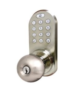 3-IN-1 REMOTE CONTROL & TOUCHPAD DOOR KNOB (SATIN NICKEL)