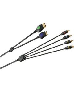 PLAYSTATION® 2/XBOX® COMPOSITE VIDEO & S-VIDEO CABLE, 8 FT
