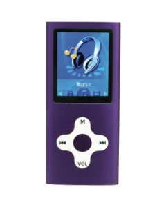 4 GB PORTABLE MEDIA PLAYER WITH 1.8" DISPLAY (PURPLE)