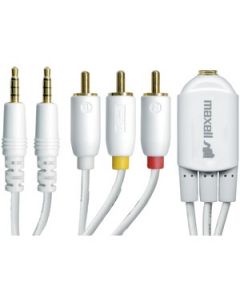 IPHONE®/IPOD® 3.5MM TO RCA A/V SPLITTER WITH 3.5MM CABLE