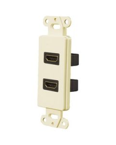 DUAL HDMI™ 1.4 READY WALL PLATE (ALMOND)