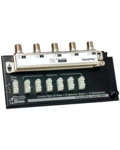 COMBINATION HUB TELECO WITH TV SPLITTER