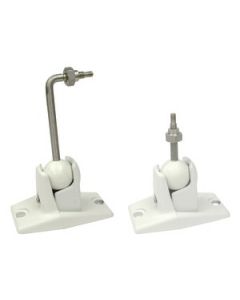 STAINLESS STEEL UNIVERSAL 5-LB SPEAKER WALL/CEILING MOUNT KIT (WHITE)