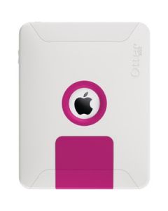 IPAD(TM) DEFENDER(TM) CASE (PINK PLASTIC/WHITE SILICONE)