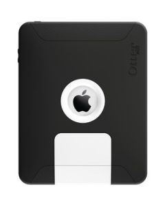 IPAD(TM) DEFENDER(TM) CASE (WHITE PLASTIC/BLACK SILICONE)