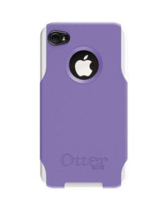 IPHONE(R) 4 COMMUTER(TM) CASE (PURPLE PLASTIC WITH WHITE SILICONE)