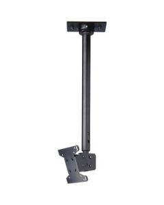 18"–30" ADJUSTABLE LENGTH LCD CEILING MOUNT WITHOUT CORD MANAGEMENT COVER (BLACK)