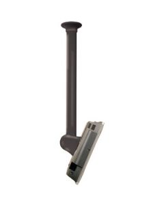 18"–30" ADJUSTABLE LENGTH LCD CEILING MOUNT WITH CORD MANAGEMENT COVER (BLACK)