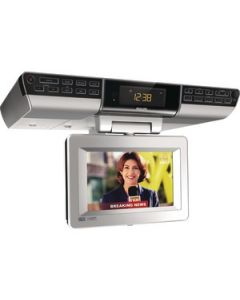 7" LCD UNDER CABINET TV WITH RADIO, COOKING TIMER & CLOCK